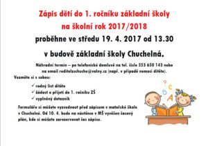 Zápis - plakát